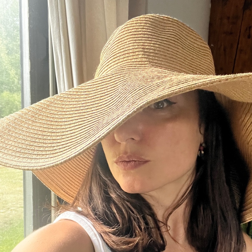 20" Bora Bora floppy sun beach hat beige by Matte Collection